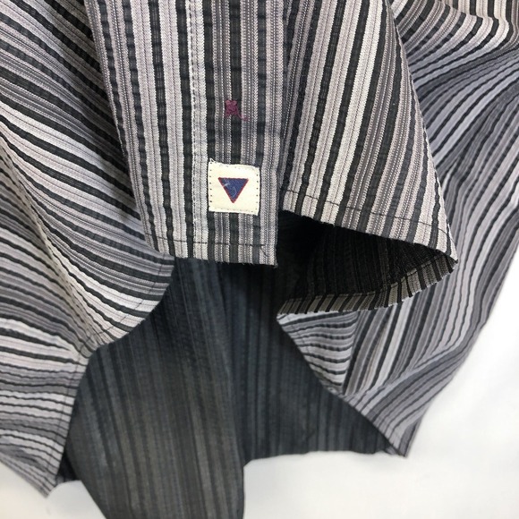 Haupt Men's Size L 41/42 16.5 Long Sleeve Button Up Shirt Striped Contrast Cuff - Picture 4 of 7